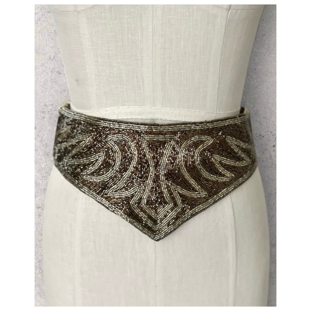 Women’s Beaded Belt Bronze